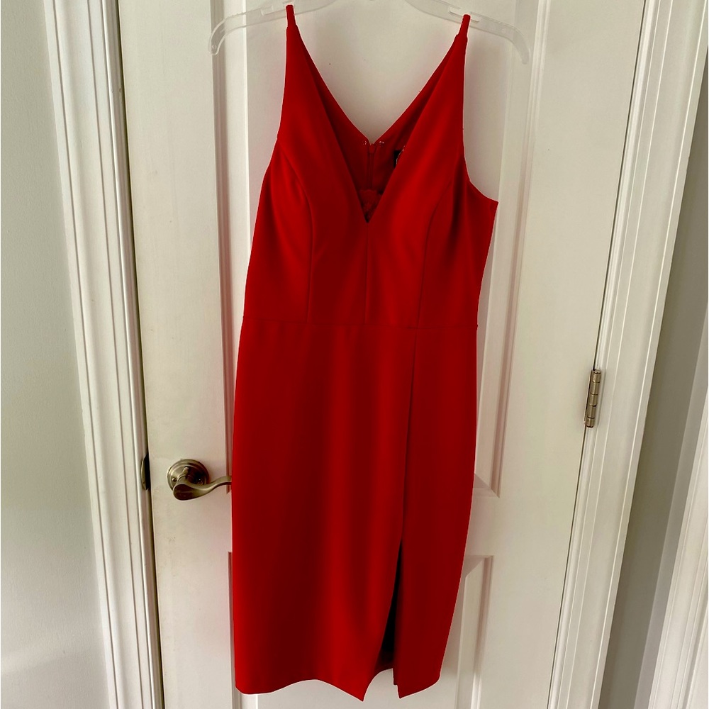 Sexy red Betsy & Adam dress!